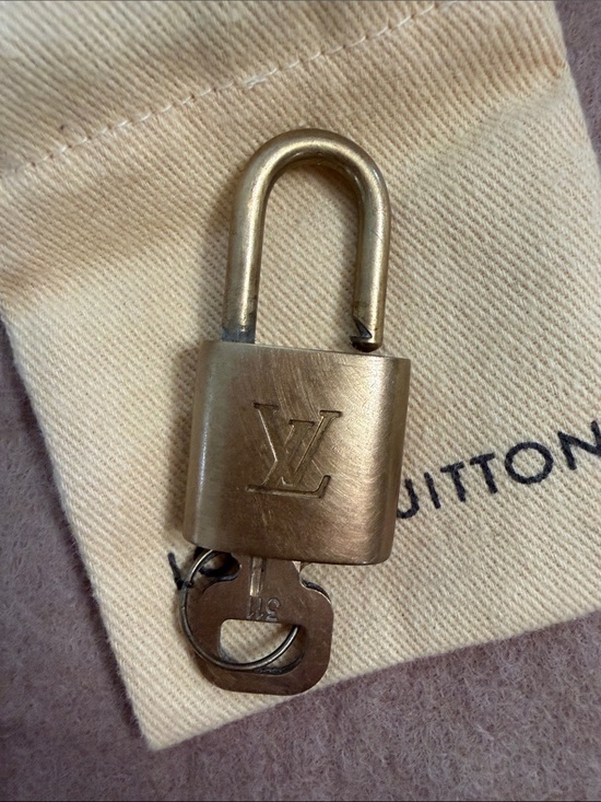 Louis Vuitton Accessories - Louis Vuitton Gold Padlock with Key